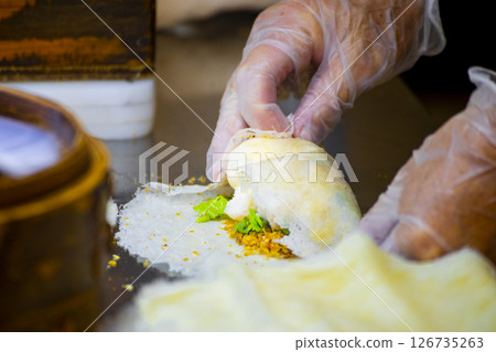 The heart of the street, the current flower ice cream 126735263