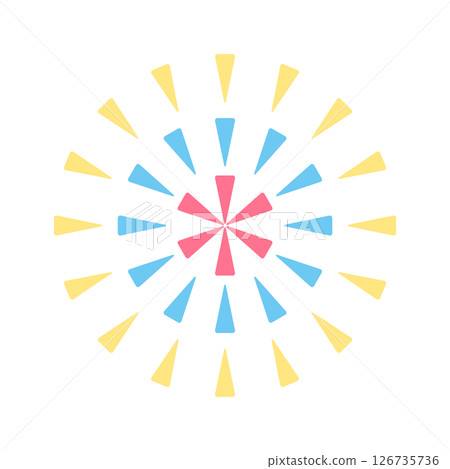 Illustration of fireworks 126735736