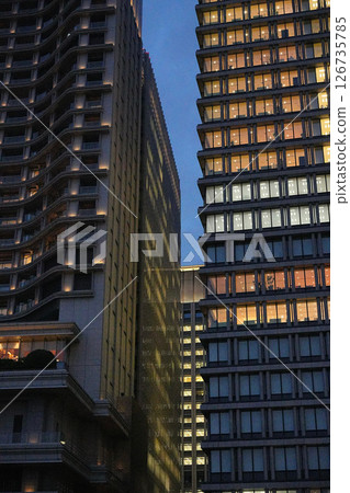 Between buildings Between buildings 126735785
