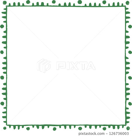 橄欖綠色民族圓點框架 126736003