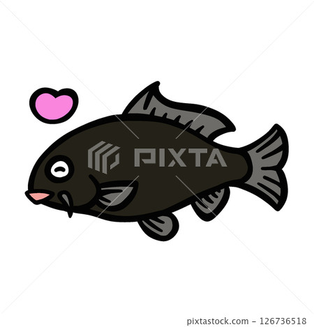 快樂鯉魚的簡單插圖 快樂鯉魚的簡單插圖 126736518