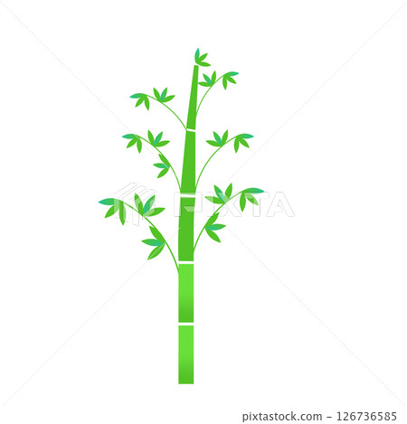 簡單的竹子矢量插畫 簡單的竹子矢量插畫 126736585