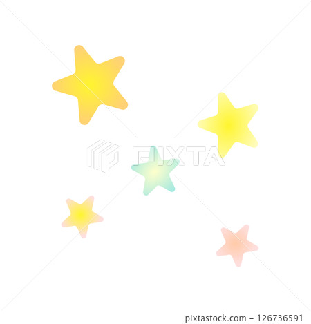 Cute star icon with gradient color Cute star icon with gradient color 126736591