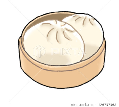 兩個蒸肉包子 126737368