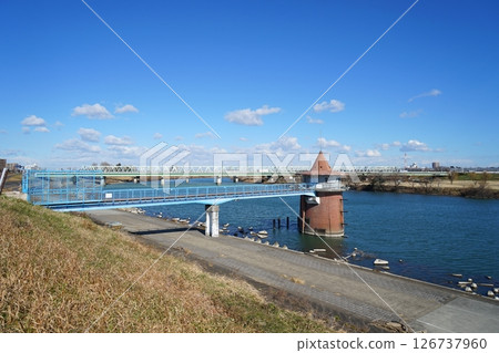 Kanamachi Water Purification Plant Intake Tower Pointed Hat Kanamachi Water Purification Plant Intake Tower Pointed Hat 126737960