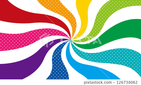 Squishy concentrated line spiral background/colorful 126738062