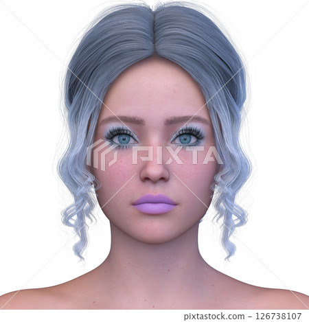 女人的臉的特寫 126738107