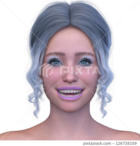 Close-up of a woman's face 126738109