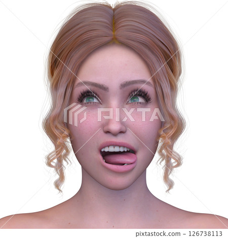 Close-up of a woman's face Close-up of a woman's face 126738113