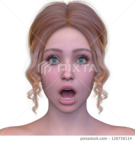 Close-up of a woman's face Close-up of a woman's face 126738114