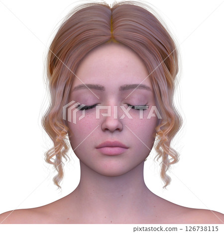 Close-up of a woman's face Close-up of a woman's face 126738115