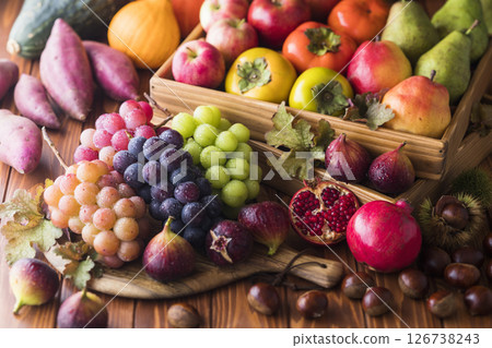 秋季蔬菜和水果 秋季蔬菜和水果 126738243