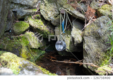 A cup for drinking the clean and delicious spring water that gushes forth during the hike. A cup for drinking the clean and delicious spring water that gushes forth during the hike. 126738400