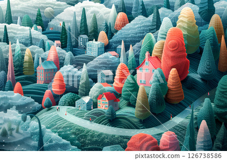 Forests, beautiful townscapes and a wonderful life 126738586