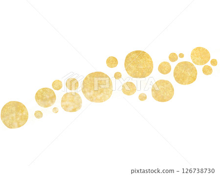 Gold: Dot and bubble illustrations 126738730