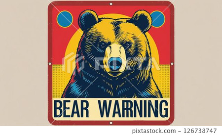Bear Caution ⚠️ Sign 126738747