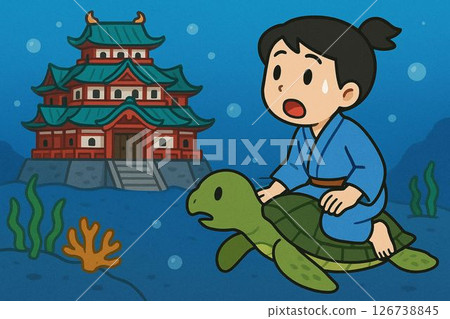 浦島太郎抵達龍宮城前 浦島太郎抵達龍宮城前 126738845