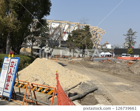 Meijo Park (Nagoya City) under construction in conjunction with the construction of the new Aichi Prefectural Gymnasium Meijo Park (Nagoya City) under construction in conjunction with the construction of the new Aichi Prefectural Gymnasium 126739661