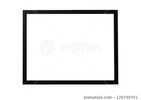 Wooden frame or Photo frame isolated on white background 126739701