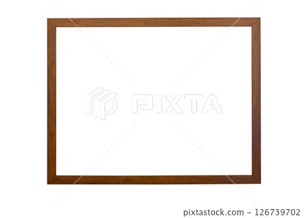 Wooden frame or Photo frame isolated on white background 126739702