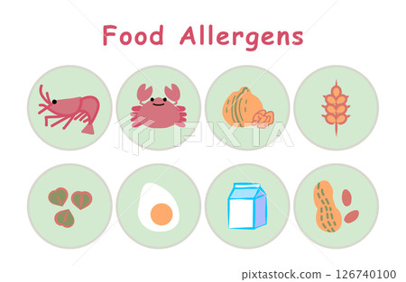 8 specific raw materials - color illustration 126740100