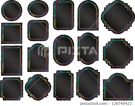 Label brush, round wire, 21 dark rainbow 126740422