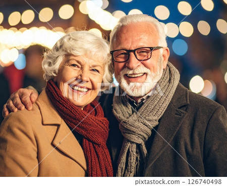 Smiling foreign senior couple 126740498