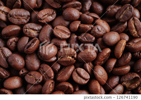 Coffee beans, shopping online for export or import food product. 126741190