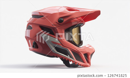 Protective helmet displayed on a white background 126741825