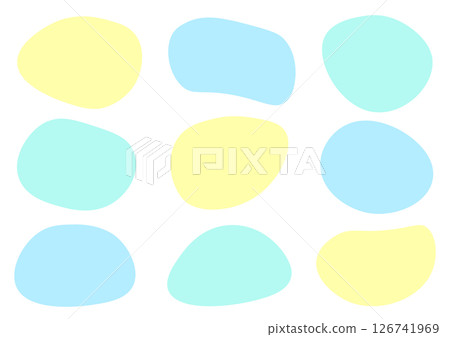 Loosely shaped summer color frame set 126741969