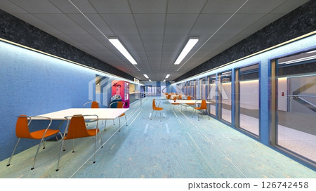 Laboratory corridor 126742458