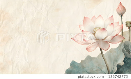 蓮花裝飾背景 126742773