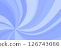 Colorful swirl sunburst illustration. Cool background material in cool colors. 126743066