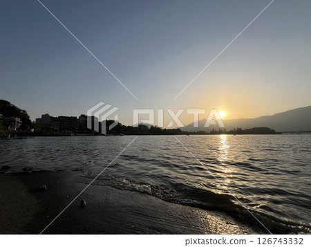 Sunset at Lake Kawaguchi 126743332