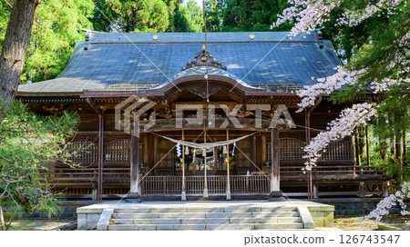 Iyataka Shrine, Spring Morning, Senshu Park, Akita City Iyataka Shrine, Spring Morning, Senshu Park, Akita City 126743547