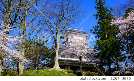 A refreshing spring morning, blue skies and Osumi Tower, Akita City 126743670