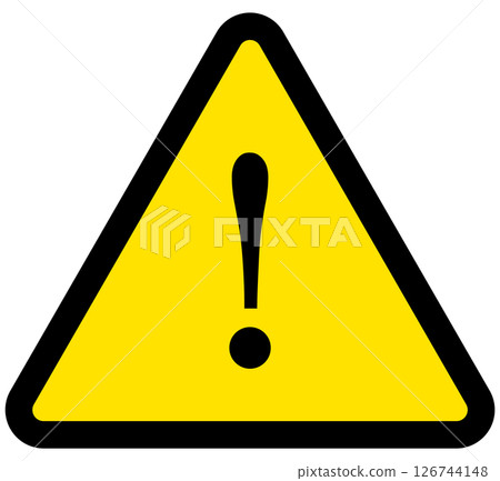 Warning Caution Mark Pictogram 126744148