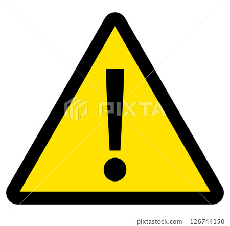 Warning Caution Mark Pictogram Warning Caution Mark Pictogram 126744150