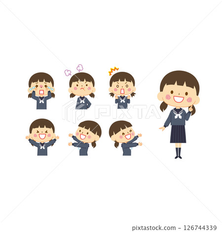 Female student_Sailor suit winter clothes 2 Female student_Sailor suit winter clothes 2 126744339