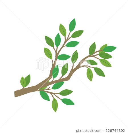 向量圖的可愛樹枝 126744802