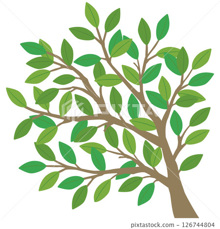 Cute tree vector illustration 126744804