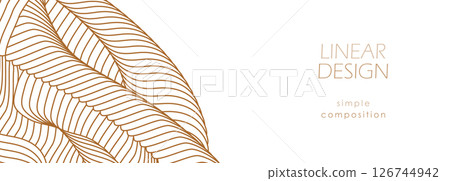 Parallel dynamic lines. Wavy lines design. Cover, banner, poster and creative idea design template 126744942