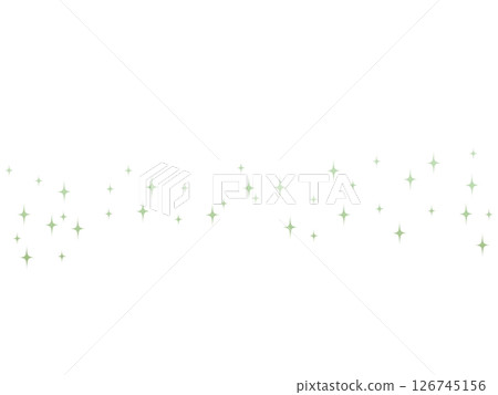 閃閃發光的線條素材（綠色） 126745156