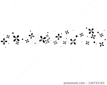 Flower-like line material (black) Flower-like line material (black) 126745163