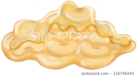 Natto soybeans Cute hand drawn Japanese food. Natto soybeans Cute hand drawn Japanese food. 126746449