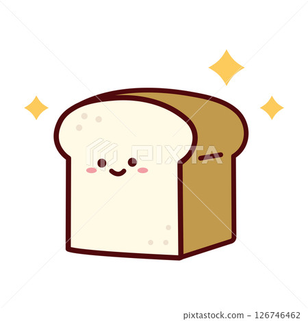 可愛的麵包的插圖 可愛的麵包的插圖 126746462