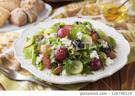 Grape and cottage cheese salad Grape and cottage cheese salad 126746529