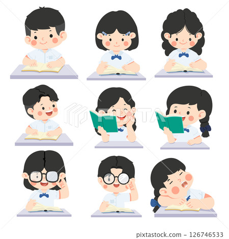 Happy Children Learning with Book Set Happy Children Learning with Book Set 126746533