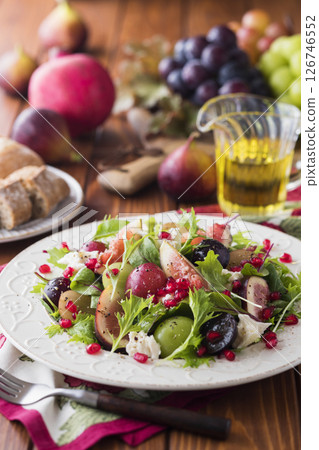 Fig and grape salad Fig and grape salad 126746552