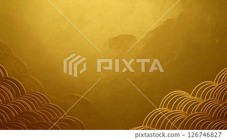 Gold background material 126746827